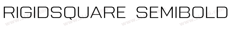 RigidSquare SemiBold字体转换